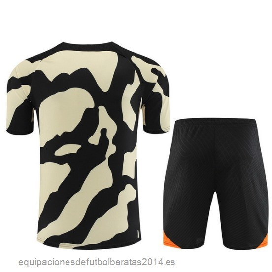 Nuevo Entrenamiento Conjunto Completo Paris Saint Germain 23/24 Amarillo Negro Naranja Baratas